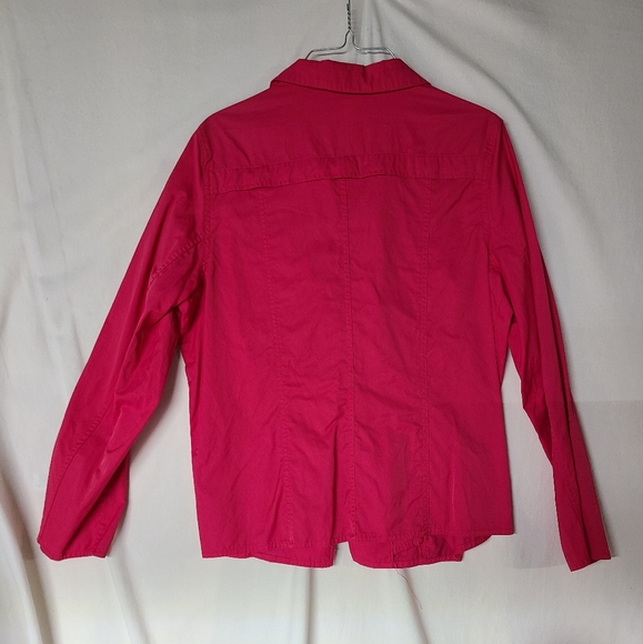 c.l.o.t.h.e.s. Large Pink Long Sleeve Zippered Lightweight Jacket. Like new. - Picture 6 of 6